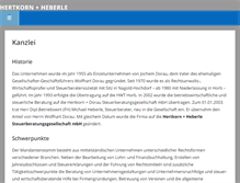 Tablet Screenshot of hertkorn-heberle.de